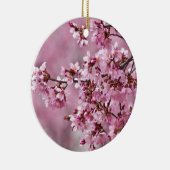Sakura Kersenbloesems Pastel Roze Lagen Keramisch Ornament (Rechts)