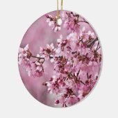 Sakura Kersenbloesems Pastel Roze Lagen Keramisch Ornament (Links)