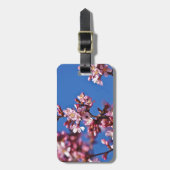Sakura Kersenbloesems raken blauw Bagagelabel (Voorkant verticaal)