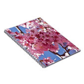 Sakura Kersenbloesems Rode Sterren Notitieboek (Rechterzijde)