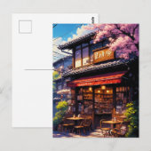 Sakura Kissa - Cherry Blossom Café Briefkaart (Voorkant / Achterkant)