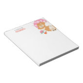 SAKURA - Knoop - het notitieblok past naam aan (Schuin)