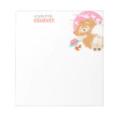 SAKURA - Knoop - het notitieblok past naam aan (Voorkant)