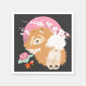 SAKURA - Knoop - papierluiers Servet (Voorkant)