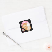 SAKURA - Knoop - zwarte stickers (Envelop)