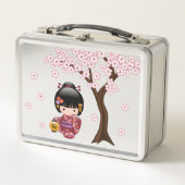 Sakura Kokeshi Doll - Cute Japanese Geisha Girl (Voorkant)