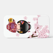 Sakura Kokeshi Doll - Cute Japanese Geisha Girl Case-Mate iPhone Case (Achterkant (horizontaal))