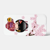 Sakura Kokeshi Doll - Cute Japanese Geisha Girl Case-Mate iPhone Case (Achterkant (horizontaal))