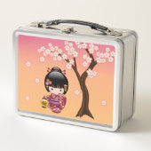 Sakura Kokeshi Doll - Geisha Girl op strand (Voorkant)