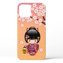 Sakura Kokeshi Doll - Geisha Girl op strand