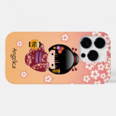 Sakura Kokeshi Doll - Geisha Girl op strand Case-Mate iPhone Case (Achterkant (horizontaal))
