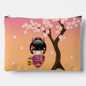 Sakura Kokeshi Doll - Geisha Girl op strand Etui (Voorkant)