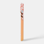 Sakura Kokeshi Doll - Geisha Girl op strand iPhone 15 Case (Linkerkant)