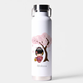 Sakura Kokeshi Doll - Geisha Girl Waterfles