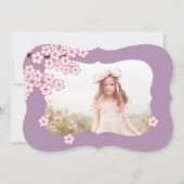 Sakura Kokeshi Doll Geisha Verjaardagsfeestfoto Kaart (Achterkant)