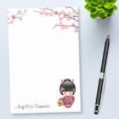 Sakura Kokeshi Doll - Kimono Geisha Girl Post-it® Notes