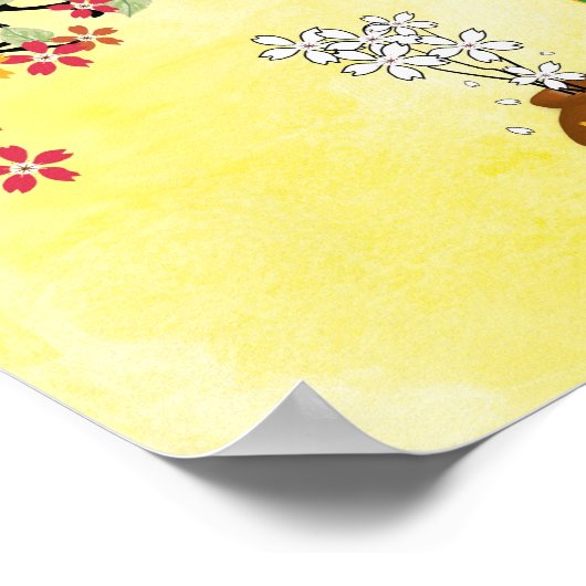 Sakura Kokeshi Doll, Poster (Hoek)