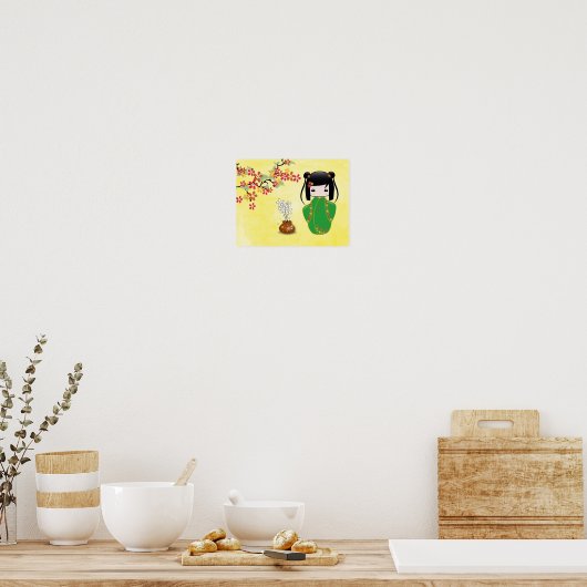 Sakura Kokeshi Doll, Poster (Keuken)
