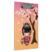 Sakura Kokeshi Doll - Schattige Geisha Meisje op P Klembord (Rechts)