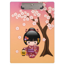 Sakura Kokeshi Doll - Schattige Geisha Meisje op P