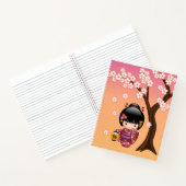 Sakura Kokeshi Doll - Schattige Geisha Meisje op P Notitieboek (Binnen)