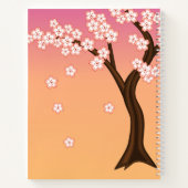 Sakura Kokeshi Doll - Schattige Geisha Meisje op P Notitieboek (Achterkant)