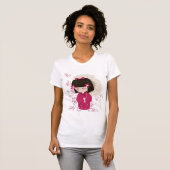 Sakura Kokeshi Doll T-shirt (Voorkant volledig)