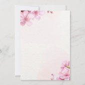 Sakura Love Bloom Cherry Blossom Vrijgezellenfeest Kaart (Achterkant)