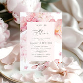 Sakura Love is in bloom bridal douitation Kaart