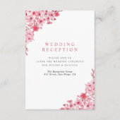 Sakura Love Wedding – Cherry Blossom Informatiekaartje (Voorkant)