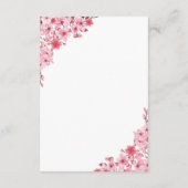 Sakura Love Wedding – Cherry Blossom Informatiekaartje (Achterkant)