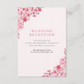 Sakura Love Wedding – Cherry Blossom Informatiekaartje (Voorkant)