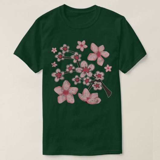 Sakura Lover Japans roze  Cherry Bl T-shirt (Design voorkant)