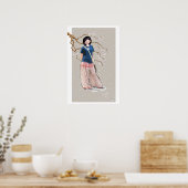 Sakura meisje poster (Keuken)