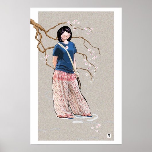 Sakura meisje poster (Voorkant)