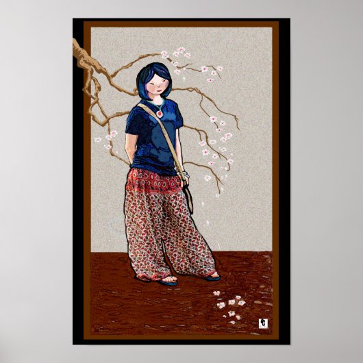 Sakura meisje versie 2 poster (Voorkant)