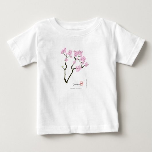 sakura met groene vogel , tony fernandes (Voorkant)