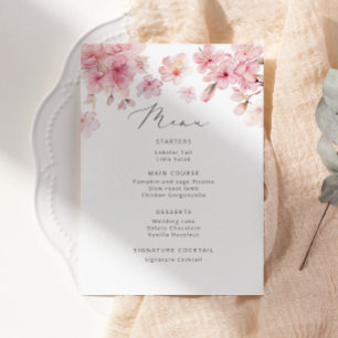 Sakura-minimalistisch vrijgezellenfeest menu
