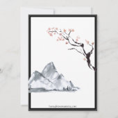 Sakura Mountain | Casual Border Lingerie Shower Kaart (Achterkant)