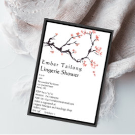 Sakura Mountain | Casual Border Lingerie Shower Kaart