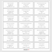 Sakura Mountain | Casual gastAdresetiketten Sticker (Vel)