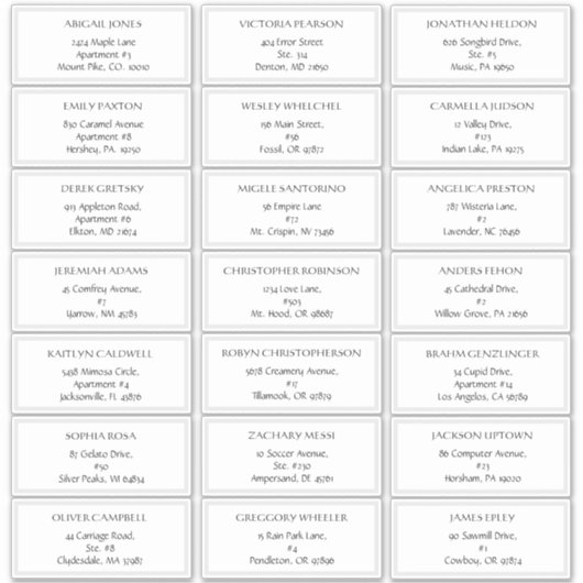 Sakura Mountain | Casual gastAdresetiketten Sticker (Voorkant)