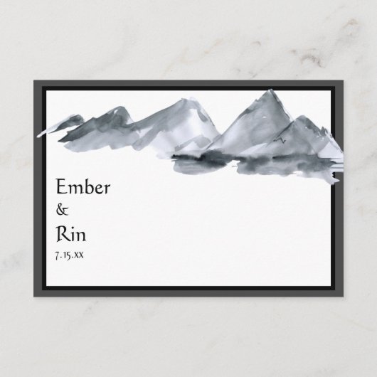 Sakura Mountain | Casual grensbeheer Informatiekaartje (Achterkant)