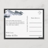 Sakura Mountain | Casual grenshuwelijk Hartelijk d Briefkaart (Achterkant)