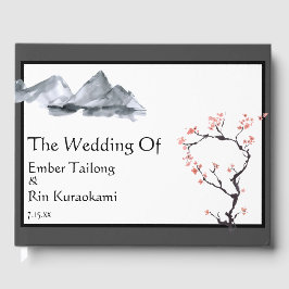 Sakura Mountain | Casual huwelijksgastboek Gastenboek