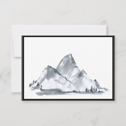 Sakura Mountain | Casual RSVP v2-grens w/datum (Achterkant)