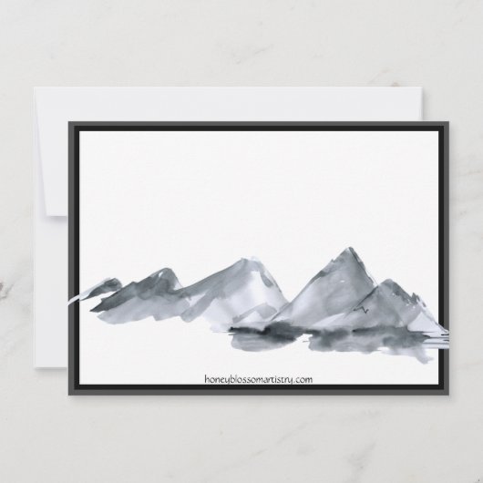 Sakura Mountain | Casual v2 Border Save The Date (Achterkant)
