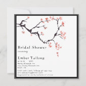 Sakura Mountain | Casual vierkant Vrijgezellenfees Kaart (Voorkant)