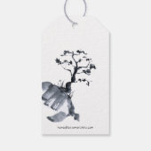 Sakura Mountain | Casual weddenschap Label v2 Cadeaulabel (Achterkant)