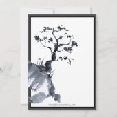 Sakura Mountain | Uitnodiging tot Casual grensbrui (Achterkant)